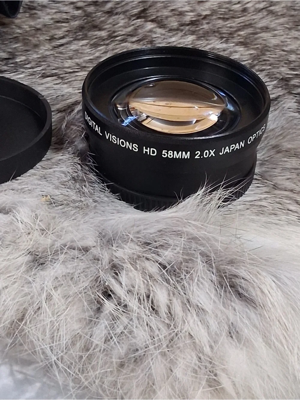 Digital Visions 2X Telephoto Lens 58mm Thread Camera Lens Black VLC258B